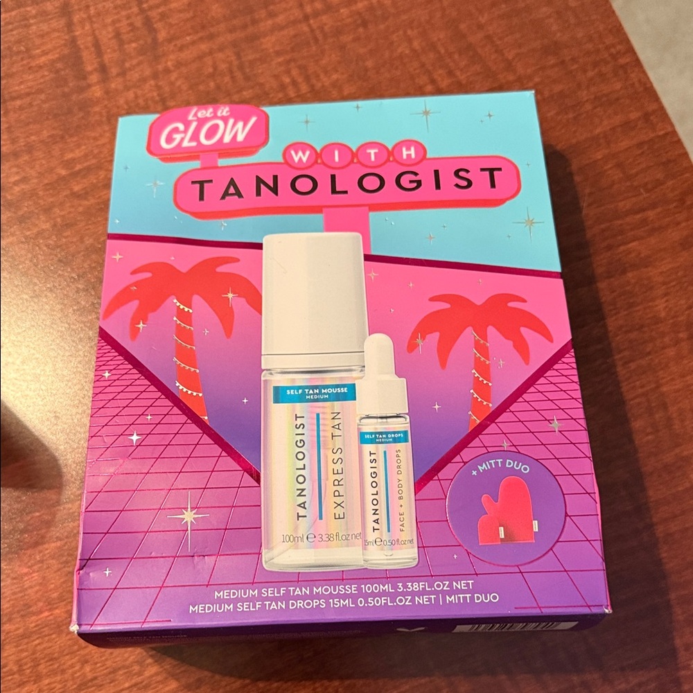 Tanologist Glow Express Tan Mousse and Drops Set - Pink and Blue
